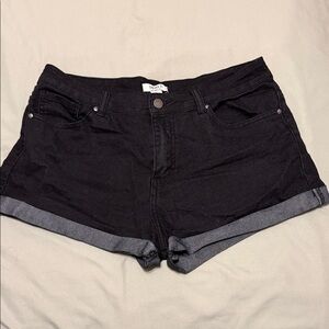 Forever 21 Black Jean Shorts